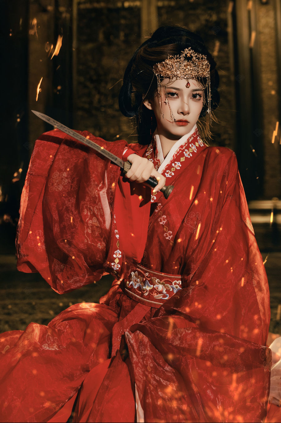 战国袍深衣汉服写真 · 汉中兴汉胜境景区战国袍客片第43张 - 汉影记汉服馆